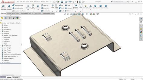 add sheet metal tool to solidworks|sheet metal forming SolidWorks.